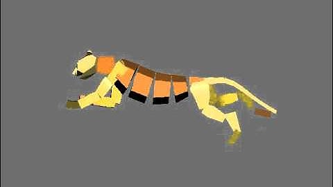 3ds Max Biped and Quadruped Animations: Tiger Run