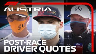 2020 Austrian Grand Prix: Post-Race Driver Reaction