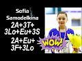 Sofia SAMODELKINA (CSKATEAM) - 2A+3T+3Lo+Eu+3S, 2A+Eu+3F+3Lo, practice (03/2019)