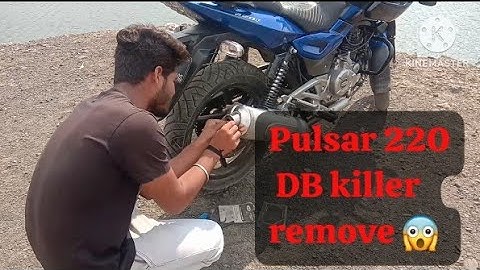 Pulsar 220 exhaust DB killer remove #youtube #viral #arunmotovlogs #trending #rider #ytshorts #220
