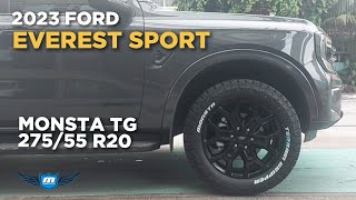 2023 Ford Everest Sport on Monsta Terrain Gripper 275/55 R20 @ RNH Tire Supply