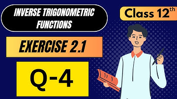 Exercise 2.1 Q-4 | Find the principal value of: tan−1(−√3) | Class 12 (Maths)