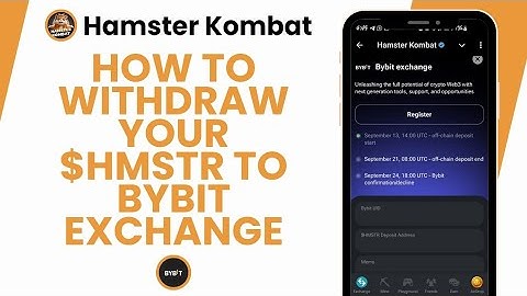 How To Withdraw Your $HMSTR (Hamster Kombat Token) To Bybit Exchange
