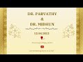 Drparvathy  drmidhun  engagement  13042024  live streaming by moonwedlock