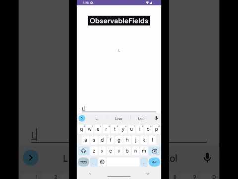 Android development - Observable Fields