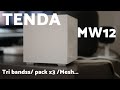 Tenda mw12  routeur tribandes  mesh en pack de 3