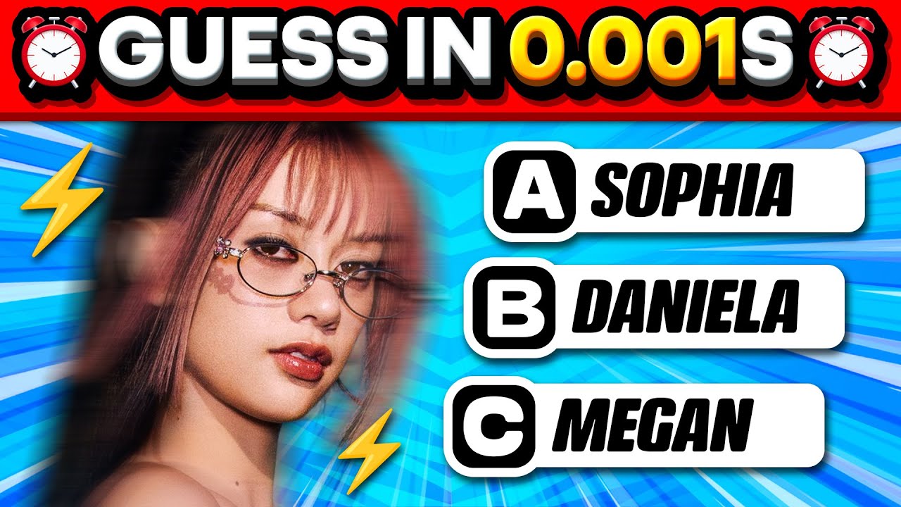 ⚡ Can You Guess the K-pop Idol in Just 0.001s? ⏰ (Multiple Choice) 🤯 ANSWER - KPOP QUIZ 💙