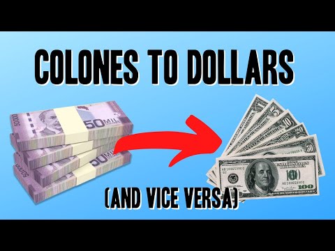 How To Convert Colones To Dollars