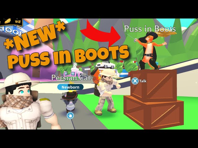 Adopt Me! on X: 😺 Adopt Me x Puss in Boots 😺 👢 Adventure with