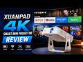 XuanPad 4K Smart Mini Projector Review | Best Portable Projector 2026!