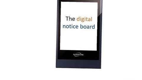 Intratone   Digital notice board