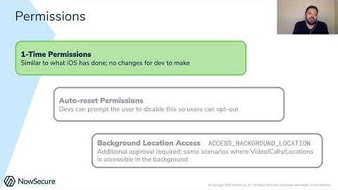 Android 11 - Security & Privacy Updates - Permissions (2/8)
