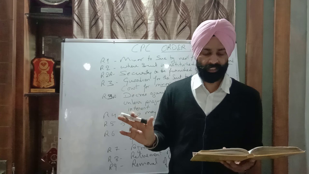 CPC ORDER 32 (RULE UPTO 9) SUIT BY OR AGAINST MINOR