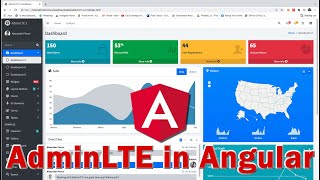 How to Setup the AdminLTE Dashboard Template in Angular screenshot 1