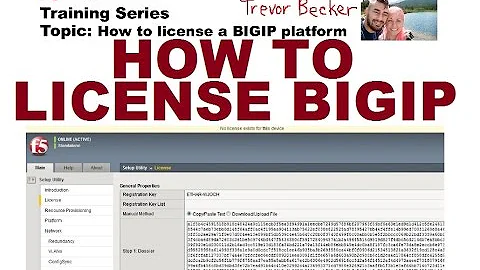 How to license a BIGIP load balancer | Video 4 | Free F5 LTM load balancer training videos