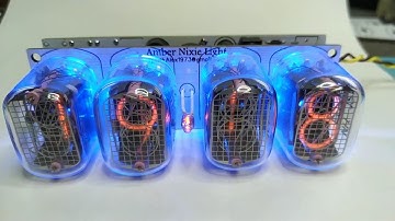 IN-12 nixie tubes clock with RGB backlight