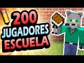 👉 200 Jugadores Escapan de la ESCUELA!   Minecraft