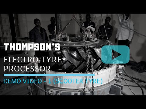 Tyre Retreading (Electric) - THOMPSON'S ELECTRO-TYRE PROCESSOR - Demo 1 - SCOOTER TYRE (90/100-10) - video from Creativiti Council