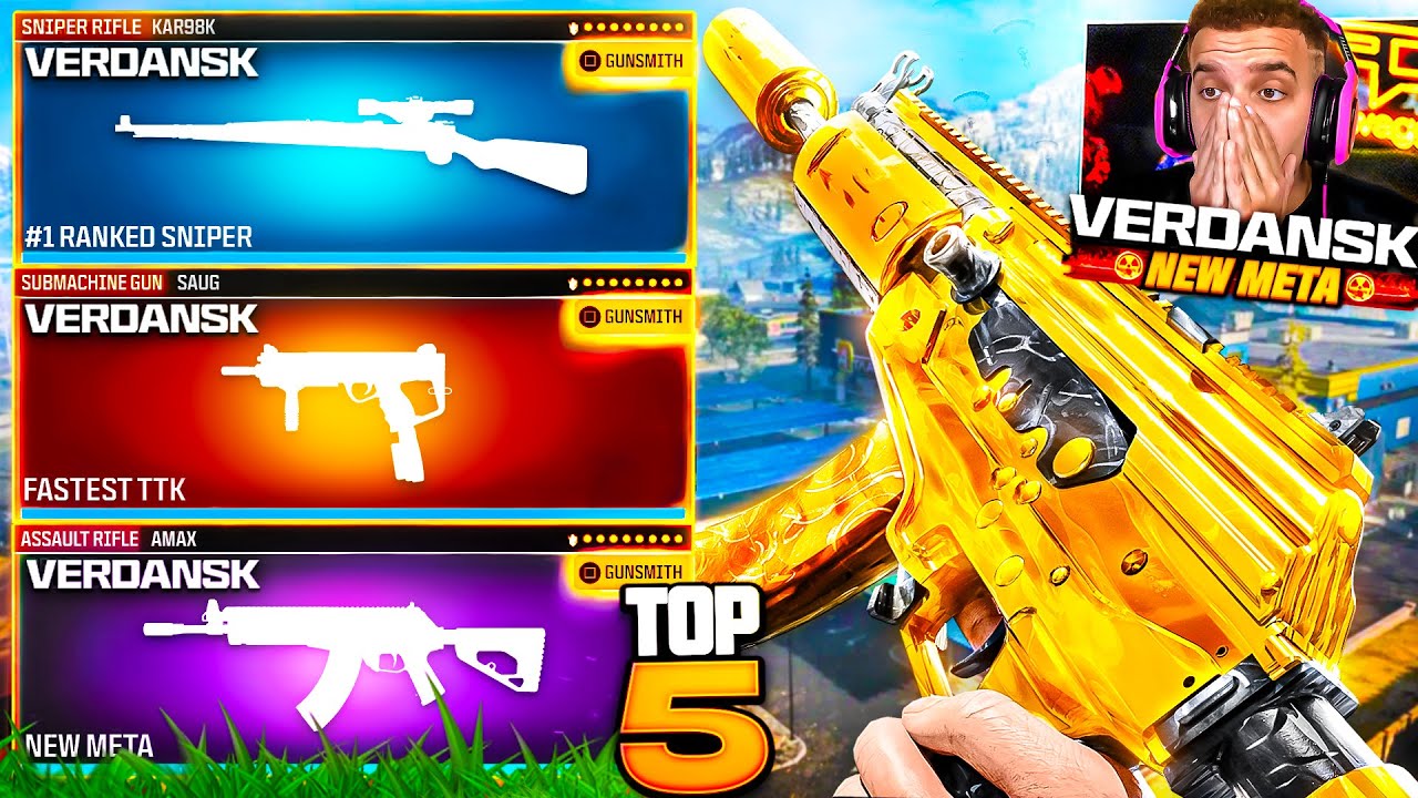 TOP 5 META Loadouts in Warzone Verdansk! (New Best Class Setups) - YouTube