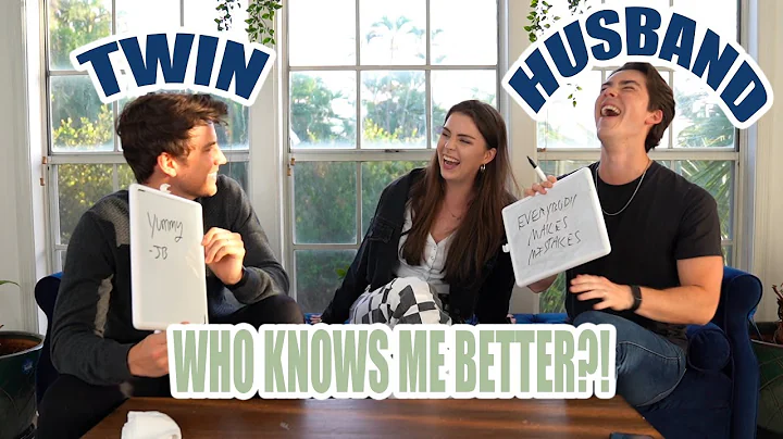 Who Knows Me Better Twin vs Husband!! (with Carson...