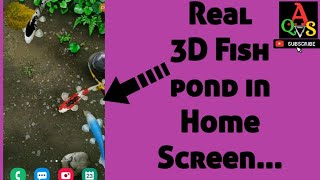 How to make your home screen as a 3d koi fish pond? #short #android screenshot 5