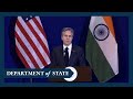 Secretary Blinken holds a press holds a press availability in New Delhi, India