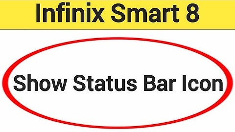 How to show status bar icon Infinix Smart 8, status bar icon Kaise lagaen