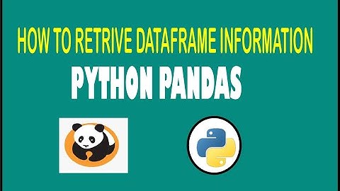 Python Pandas : How To Retrieve 10 DataFrame Information