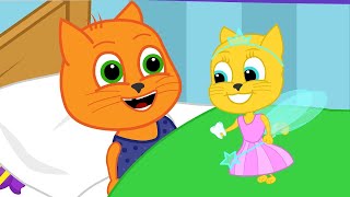 Cats Family in English  Tooth Fairy Cartoon for Kids