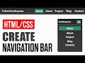 Responsive Navigation Bar Tutorial | HTML & CSS for Beginners