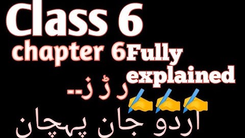 #class 6 chapter 6# urdu jaan pehchaan# CBSE NCERT solutions# fully explained #zak study planet