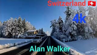 Alan Walker & E-Type Swiss roads Winter in Switzerland 🇨🇭