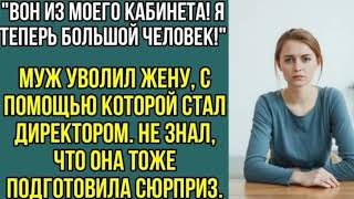 видео: «Вон из моего кабинета! Я теперь важный человек! Муж уволил жену, с помощью которой стал директором» картинка: «Вон из моего кабинета! Я теперь важный человек! Муж уволил жену, с помощью которой стал директором»