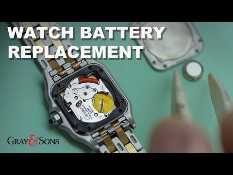 change a watch battery in your Cartier 