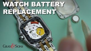 change a watch battery in your Cartier 