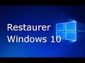 Comment restaurer Windows 10