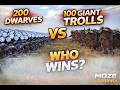Can 200 Dwarves Defeat 100 Giants? | Bannerlord Experiment