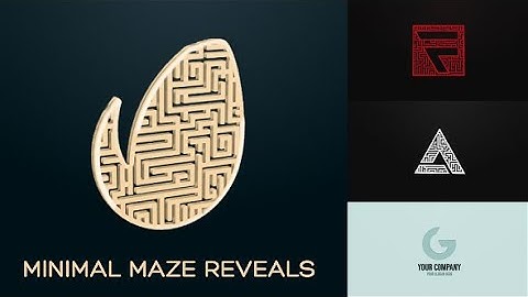 [After Effects Project]  Minimal Maze Reveals