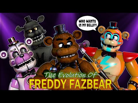 The Evolution Of Freddy Fazbear Animated In 3D!