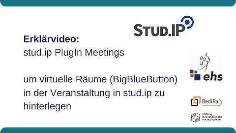Stud.IP-Tutorial: Meetings | Projekt BediRa