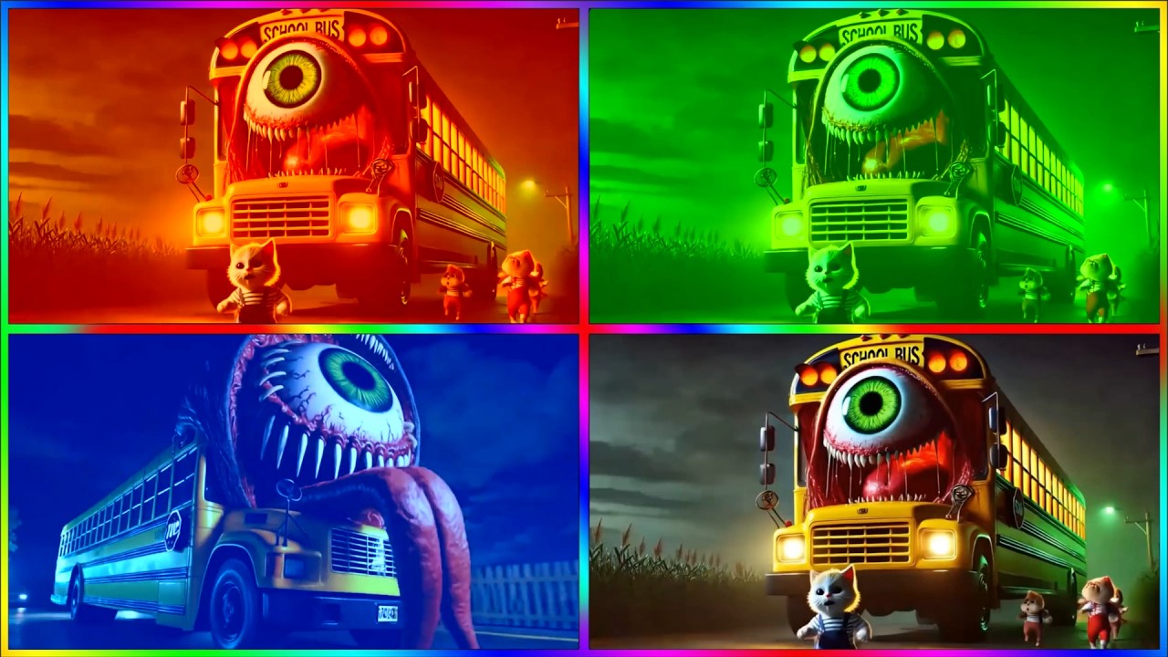 🚌MEGA SCHOOL BUS EATER🎶CoffinDance Song #144