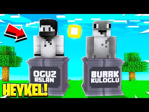 HEYKELİMİZİ YAPTIK! ft.OğuzAslan - Minecraft GuklaCraft #7