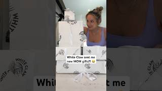 This is too much White Claw sent me New Mom gifts pregnancy whiteclaw newmom