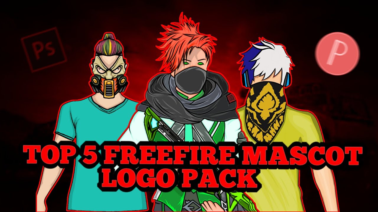 Top 5 FreeFire Mascot Logo Pack by FLAME GFX