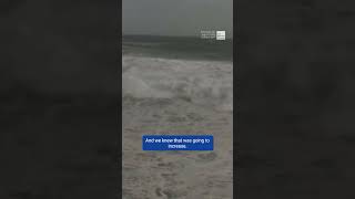 Outer Bands of Hurricane Erin Slam North Carolina Coast