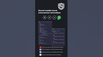 Social media icons interaction animation with CSS | styling Icon #shots #trending#viral #trend #css