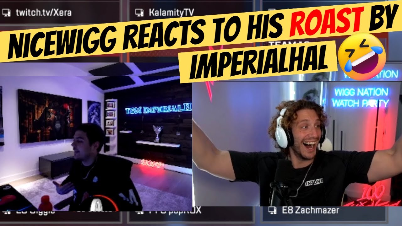 Nicewigg & selenfps Reacts to their ROAST by TSM IMPERIALHAL 😂😂 (Apex