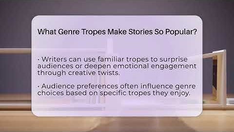What Genre Tropes Make Stories So Popular? - The Prose Path