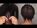 How To Flat Twist Natural Hair | Gloria Ann