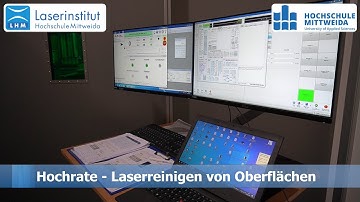 Hochrate - Laserreinigen von Oberflächen mit Polygonscanner